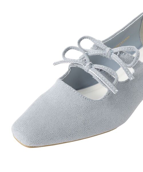 earth music&ecology（アースミュージックアンドエコロジー）の「Wリボンパンプス（パンプス・レディース・ベージュ/サックスブルー/ブラック・L/M/S）」の22枚目の写真