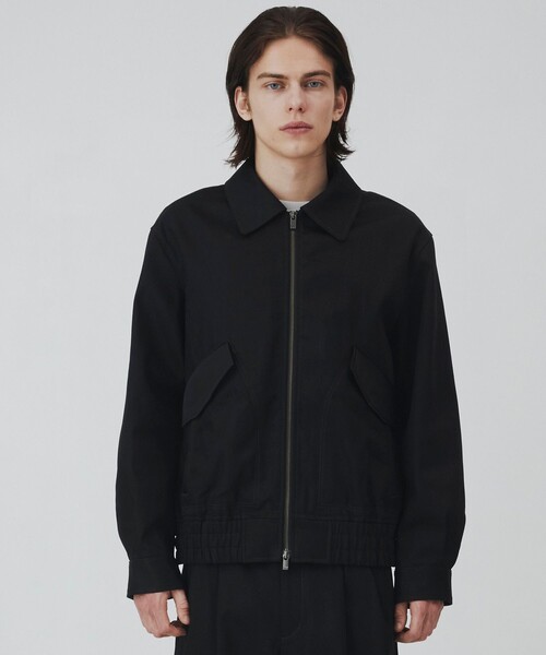 UNITED TOKYO（ユナイテッドトウキョウ）の「SUPIMA DENIM×LIMONTA フライトブルゾン（デニムジャケット・メンズ・ブラック/ダークインディゴブルー・1/2）」の5枚目の写真