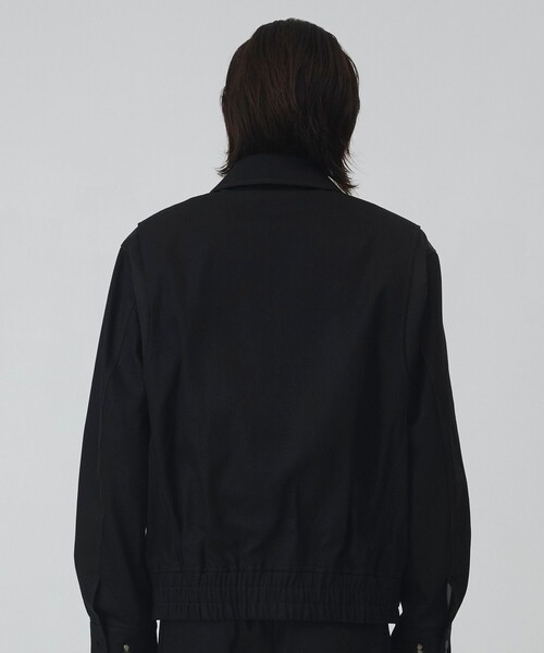 UNITED TOKYO（ユナイテッドトウキョウ）の「SUPIMA DENIM×LIMONTA フライトブルゾン（デニムジャケット・メンズ・ブラック/ダークインディゴブルー・1/2）」の7枚目の写真