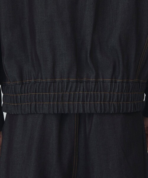 UNITED TOKYO（ユナイテッドトウキョウ）の「SUPIMA DENIM×LIMONTA フライトブルゾン（デニムジャケット・メンズ・ブラック/ダークインディゴブルー・1/2）」の19枚目の写真