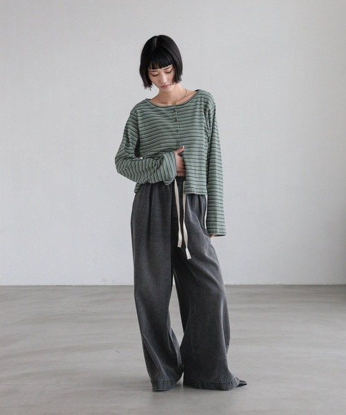 LOWRYS FARM（ローリーズファーム）の「マルチＷＡＹカットカーディガンＬＳ　660723（カーディガン/ボレロ・レディース・グリーン/ベージュ/グレー・FREE）」の14枚目の写真