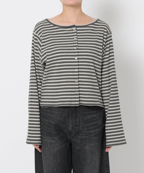 LOWRYS FARM（ローリーズファーム）の「マルチＷＡＹカットカーディガンＬＳ　660723（カーディガン/ボレロ・レディース・グリーン/ベージュ/グレー・FREE）」の20枚目の写真