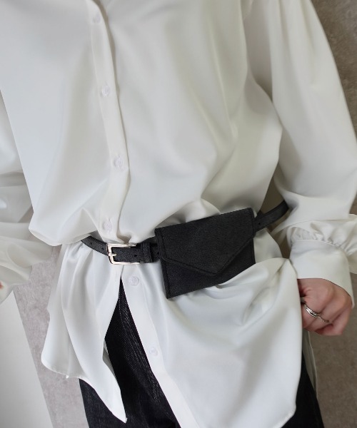 CORNERS（コーナーズ）の「ミニポーチベルト（ベルト・レディース・ピンク/ベージュ/ブラック・FREE）」の4枚目の写真