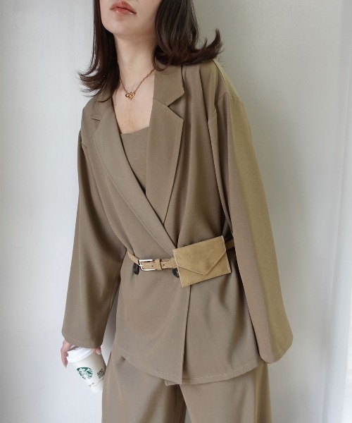 CORNERS（コーナーズ）の「ミニポーチベルト（ベルト・レディース・ピンク/ベージュ/ブラック・FREE）」の8枚目の写真