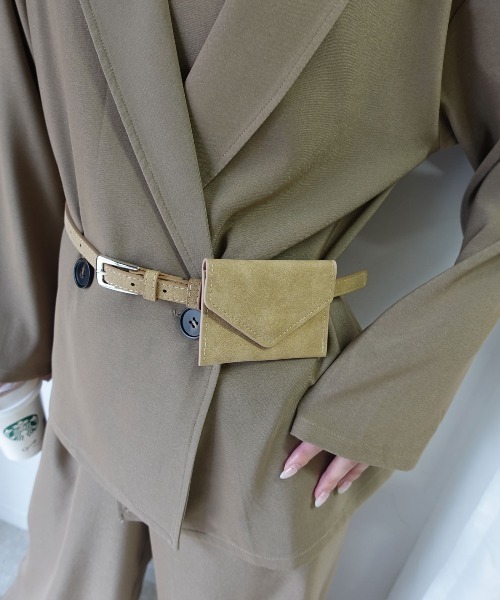 CORNERS（コーナーズ）の「ミニポーチベルト（ベルト・レディース・ピンク/ベージュ/ブラック・FREE）」の9枚目の写真