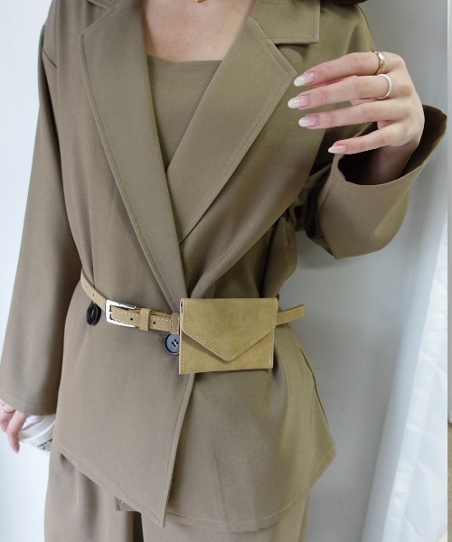 CORNERS（コーナーズ）の「ミニポーチベルト（ベルト・レディース・ピンク/ベージュ/ブラック・FREE）」の11枚目の写真