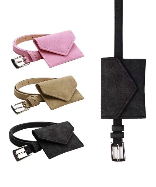 CORNERS（コーナーズ）の「ミニポーチベルト（ベルト・レディース・ピンク/ベージュ/ブラック・FREE）」の19枚目の写真