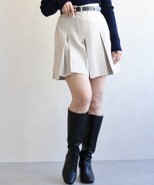 31 Sons de mode（トランテアン　ソン　ドゥ　モード）の「2026春夏新作 ベルト付きスカパン（その他パンツ・レディース・モカ/ベージュ・M/S）」の5枚目の写真