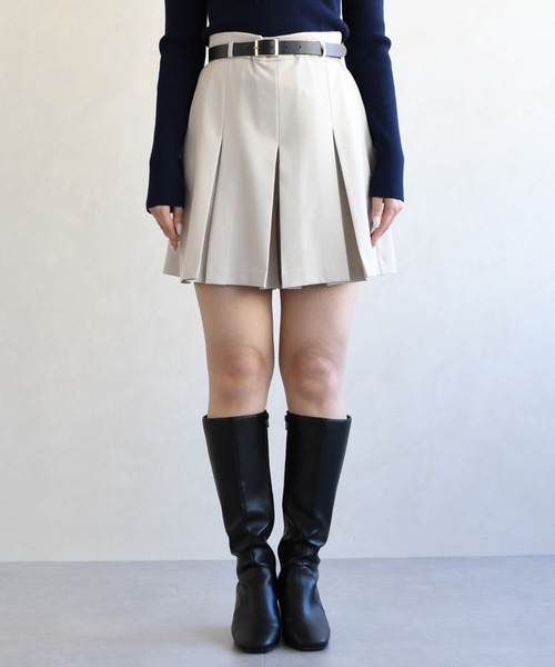 31 Sons de mode（トランテアン　ソン　ドゥ　モード）の「2026春夏新作 ベルト付きスカパン（その他パンツ・レディース・モカ/ベージュ・M/S）」の18枚目の写真