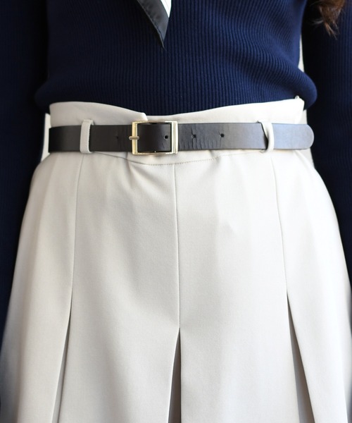 31 Sons de mode（トランテアン　ソン　ドゥ　モード）の「2026春夏新作 ベルト付きスカパン（その他パンツ・レディース・モカ/ベージュ・M/S）」の22枚目の写真