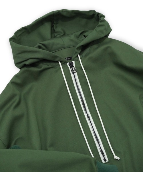 my beautiful landlet(マイビューティフルランドレット)の「【my beautiful landlet】COTTON & POLYESTER × SWEAT PULLOVER HOODIE(パーカー・メンズ・ブラック/キナリ/グリーン・0/1)」の21枚目の写真