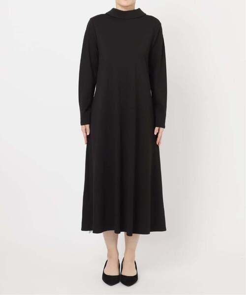 VERMEIL par iena（ヴェルメイユパーイエナ）の「《追加2》2WAYロールカラーワンピース（ワンピース・レディース・ネイビー・38/36）」の16枚目の写真