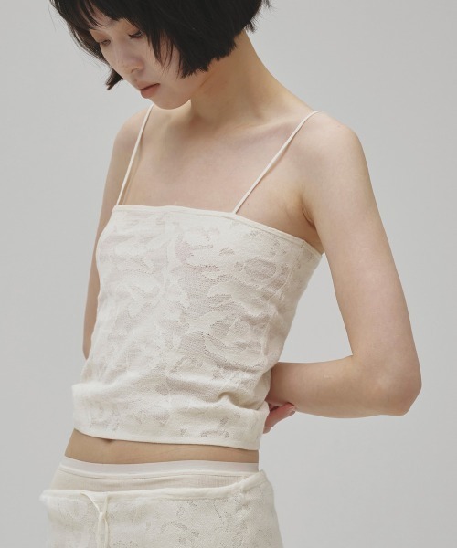 TODAYFUL（トゥデイフル）の「Jacquard Knit Camisole（キャミソール・レディース・キナリ/チャコールグレー・FREE）」の2枚目の写真