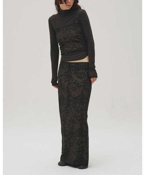 TODAYFUL（トゥデイフル）の「Jacquard Knit Camisole（キャミソール・レディース・キナリ/チャコールグレー・FREE）」の10枚目の写真