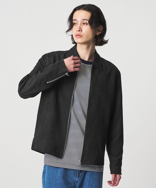 A DAY IN THE LIFE UNITED ARROWS(アデイインザライフユナイテッドアローズ)の「スエードライク ブルゾン<A DAY IN THE LIFE>(ブルゾン・メンズ・モカ/ブラック/グレー系・M/L/S)」の2枚目の写真