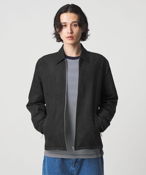A DAY IN THE LIFE UNITED ARROWS(アデイインザライフユナイテッドアローズ)の「スエードライク ブルゾン<A DAY IN THE LIFE>(ブルゾン・メンズ・モカ/ブラック/グレー系・M/L/S)」の4枚目の写真
