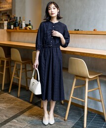 セール】【ペチコート付】エンブロイダリーワンピース（ワンピース
