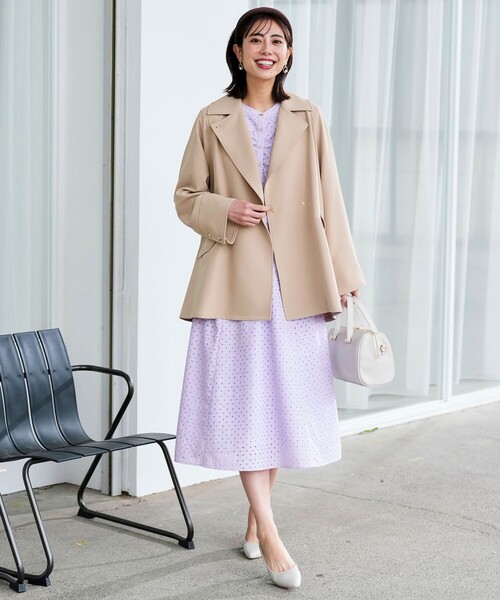 ANY SIS（エニィスィス）の「エンブロイダリー ワンピース（ワンピース・レディース・ライラック系/ネイビー系・LARGE/MEDIUM/SMALL）」の4枚目の写真