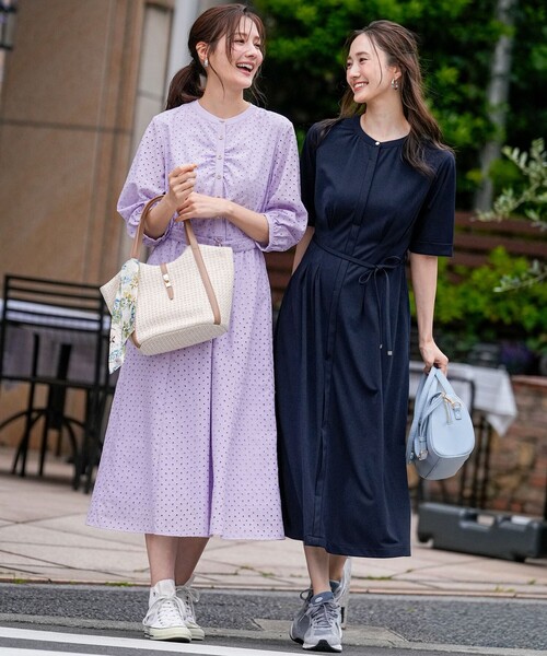 ANY SIS（エニィスィス）の「エンブロイダリー ワンピース（ワンピース・レディース・ライラック系/ネイビー系・LARGE/MEDIUM/SMALL）」の21枚目の写真