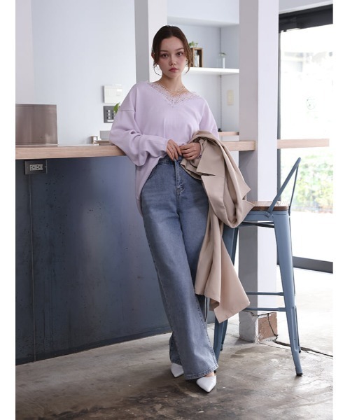 fifth(フィフス)の「ツイルトレンチコート(その他アウター・レディース・ネイビー/ライトベージュ・M)」の5枚目の写真