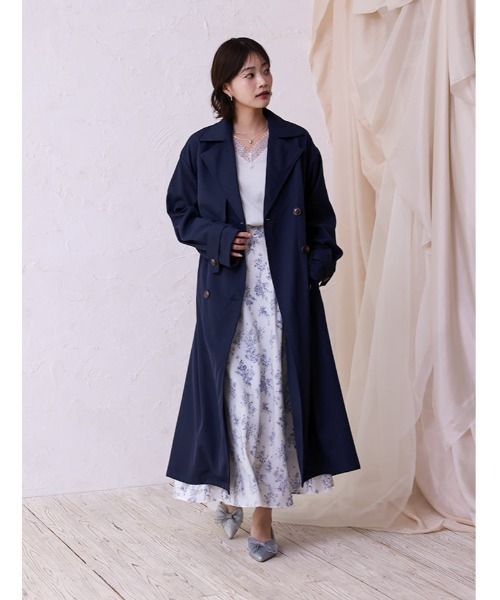 fifth(フィフス)の「ツイルトレンチコート(その他アウター・レディース・ネイビー/ライトベージュ・M)」の7枚目の写真