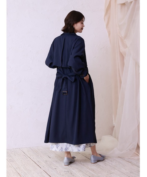 fifth(フィフス)の「ツイルトレンチコート(その他アウター・レディース・ネイビー/ライトベージュ・M)」の12枚目の写真