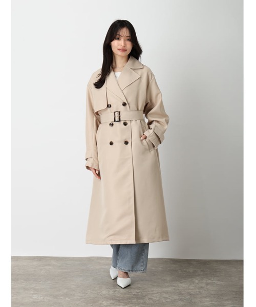 fifth(フィフス)の「ツイルトレンチコート(その他アウター・レディース・ネイビー/ライトベージュ・M)」の13枚目の写真