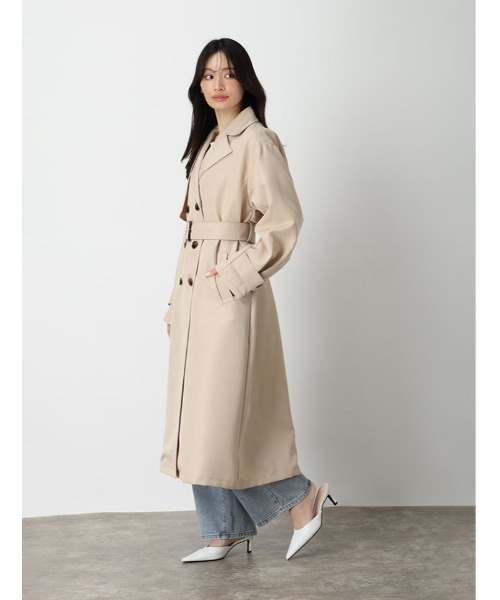 fifth(フィフス)の「ツイルトレンチコート(その他アウター・レディース・ネイビー/ライトベージュ・M)」の14枚目の写真
