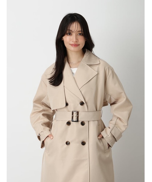 fifth(フィフス)の「ツイルトレンチコート(その他アウター・レディース・ネイビー/ライトベージュ・M)」の15枚目の写真