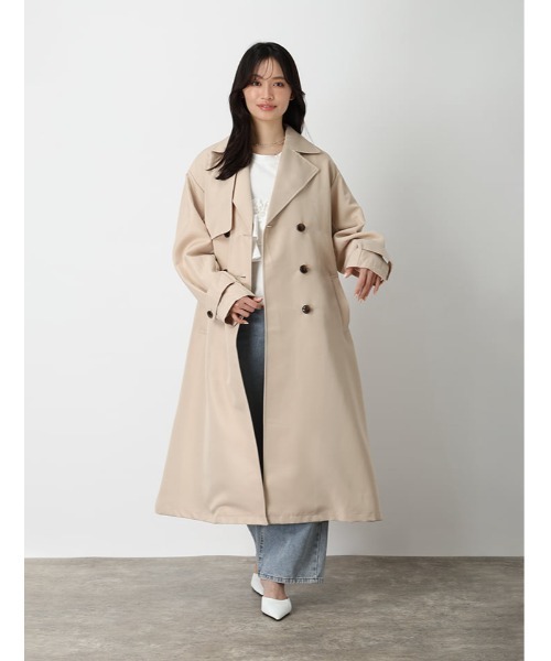 fifth(フィフス)の「ツイルトレンチコート(その他アウター・レディース・ネイビー/ライトベージュ・M)」の16枚目の写真