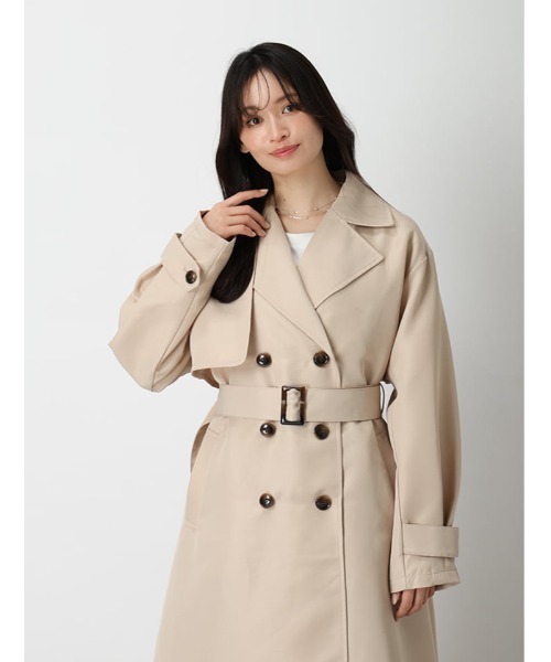 fifth(フィフス)の「ツイルトレンチコート(その他アウター・レディース・ネイビー/ライトベージュ・M)」の18枚目の写真