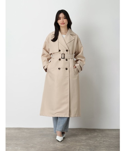 fifth(フィフス)の「ツイルトレンチコート(その他アウター・レディース・ネイビー/ライトベージュ・M)」の20枚目の写真