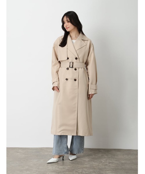 fifth(フィフス)の「ツイルトレンチコート(その他アウター・レディース・ネイビー/ライトベージュ・M)」の21枚目の写真