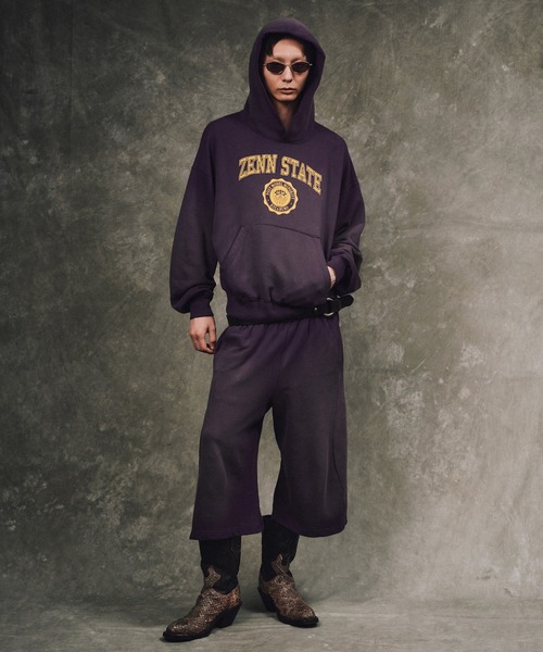 KOZABURO(コウザブロウ)の「【KOZABURO/コウザブロウ】FADED DEXTER SWEAT SHORTS(その他パンツ・メンズ・パープル・2/1)」の3枚目の写真