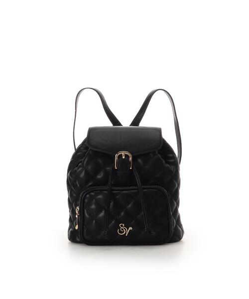 SAMANTHAVEGA（サマンサベガ）の「ダブルステッチダイヤキルトリュック（バックパック/リュック・レディース・ホワイト/ブラック・FREE）」の3枚目の写真