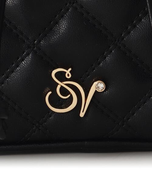 SAMANTHAVEGA（サマンサベガ）の「ダブルステッチダイヤキルトリュック（バックパック/リュック・レディース・ホワイト/ブラック・FREE）」の7枚目の写真