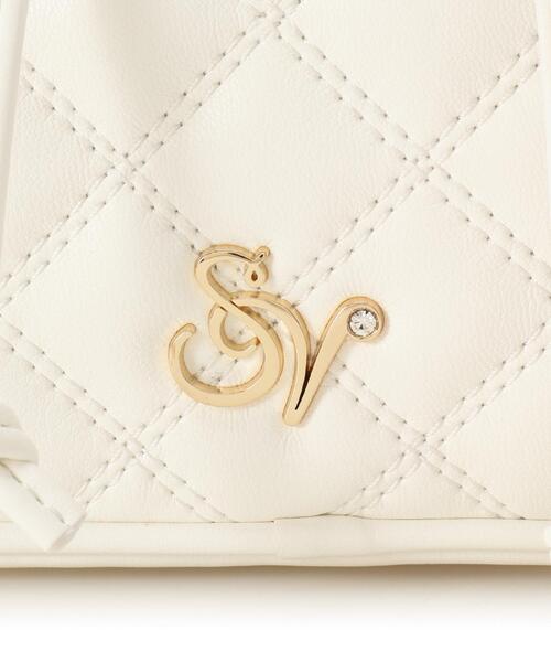 SAMANTHAVEGA（サマンサベガ）の「ダブルステッチダイヤキルトリュック（バックパック/リュック・レディース・ホワイト/ブラック・FREE）」の14枚目の写真