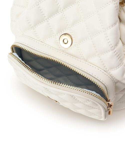 SAMANTHAVEGA（サマンサベガ）の「ダブルステッチダイヤキルトリュック（バックパック/リュック・レディース・ホワイト/ブラック・FREE）」の15枚目の写真