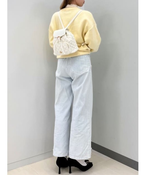 SAMANTHAVEGA（サマンサベガ）の「ダブルステッチダイヤキルトリュック（バックパック/リュック・レディース・ホワイト/ブラック・FREE）」の18枚目の写真