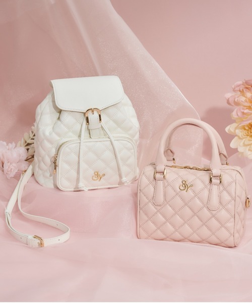 SAMANTHAVEGA（サマンサベガ）の「ダブルステッチダイヤキルトリュック（バックパック/リュック・レディース・ホワイト/ブラック・FREE）」の17枚目の写真