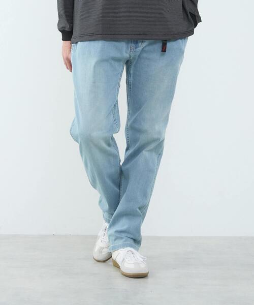 MEN'S MELROSE（メンズメルローズ）の「【Gramicci/グラミチ】ストレッチデニムNNパンツクロップド | GMP6-SJP010（デニムパンツ・メンズ・インディゴブルー/ブルー・4/5/3）」の2枚目の写真