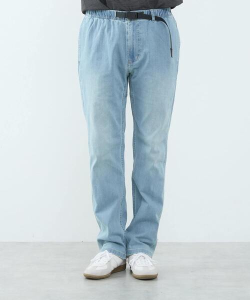 MEN'S MELROSE（メンズメルローズ）の「【Gramicci/グラミチ】ストレッチデニムNNパンツクロップド | GMP6-SJP010（デニムパンツ・メンズ・インディゴブルー/ブルー・4/5/3）」の3枚目の写真