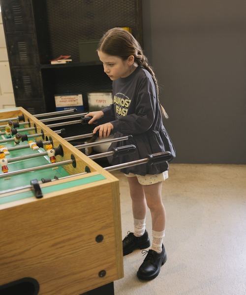 GLOBAL WORK（グローバルワーク）の「ヘビロッTEEバルーン長袖/638307（Tシャツ/カットソー・キッズ・ライトグレー/ダークグレー・160cm/150cm/130cm/140cm）」の11枚目の写真