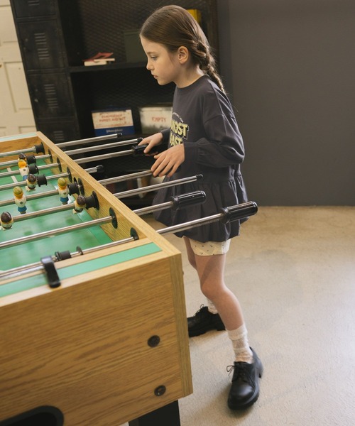 GLOBAL WORK（グローバルワーク）の「ヘビロッTEEバルーン長袖/638307（Tシャツ/カットソー・キッズ・ライトグレー/ダークグレー・160cm/150cm/130cm/140cm）」の12枚目の写真