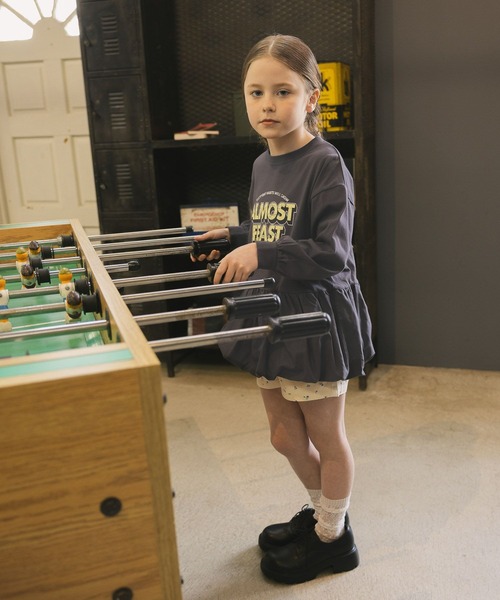 GLOBAL WORK（グローバルワーク）の「ヘビロッTEEバルーン長袖/638307（Tシャツ/カットソー・キッズ・ライトグレー/ダークグレー・160cm/150cm/130cm/140cm）」の13枚目の写真