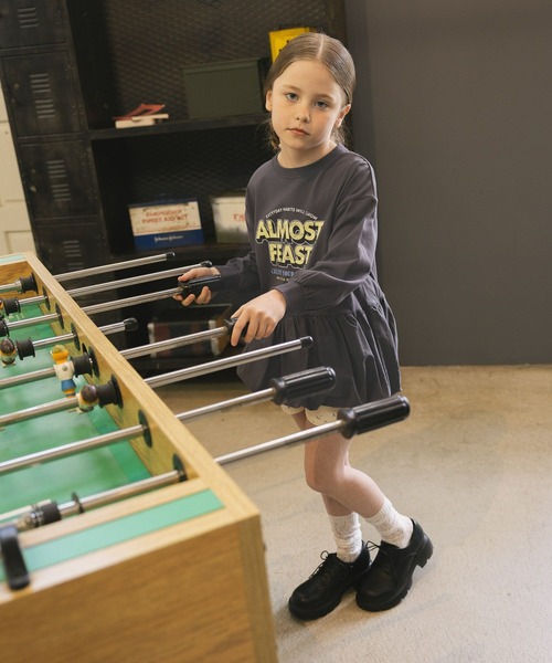 GLOBAL WORK（グローバルワーク）の「ヘビロッTEEバルーン長袖/638307（Tシャツ/カットソー・キッズ・ライトグレー/ダークグレー・160cm/150cm/130cm/140cm）」の14枚目の写真