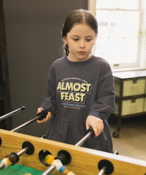 GLOBAL WORK（グローバルワーク）の「ヘビロッTEEバルーン長袖/638307（Tシャツ/カットソー・キッズ・ライトグレー/ダークグレー・160cm/150cm/130cm/140cm）」の16枚目の写真