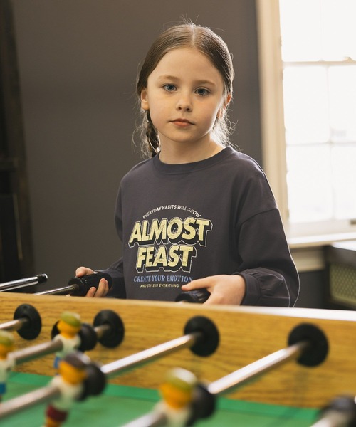 GLOBAL WORK（グローバルワーク）の「ヘビロッTEEバルーン長袖/638307（Tシャツ/カットソー・キッズ・ライトグレー/ダークグレー・160cm/150cm/130cm/140cm）」の18枚目の写真