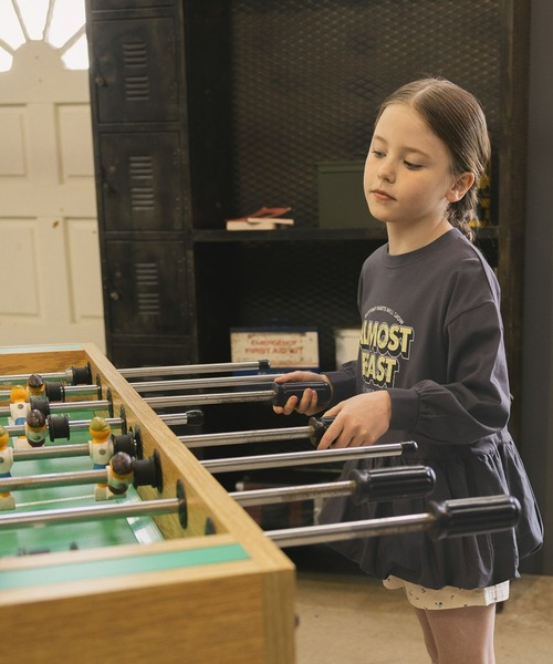 GLOBAL WORK（グローバルワーク）の「ヘビロッTEEバルーン長袖/638307（Tシャツ/カットソー・キッズ・ライトグレー/ダークグレー・160cm/150cm/130cm/140cm）」の19枚目の写真