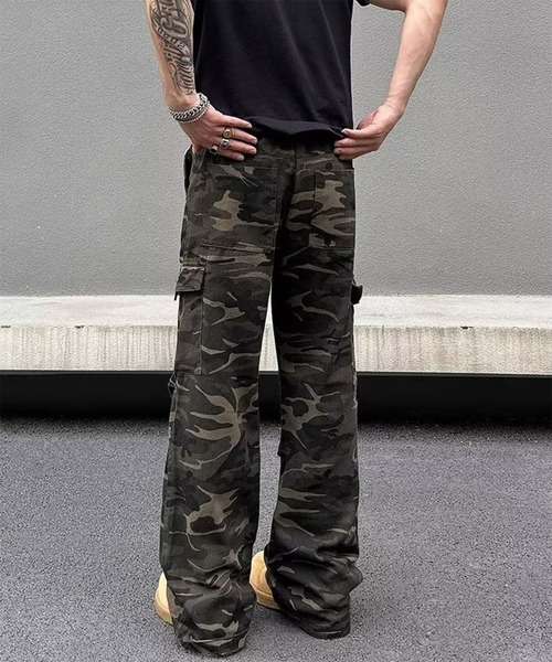 WESTBOY(ウエストボーイ)の「カモフラージュ ワイドシルエット ミリタリーカーゴパンツ WO26S4PT25(カーゴパンツ・メンズ・カモフラージュ・M/L)」の7枚目の写真